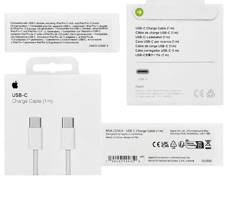 کابل شارژ آیفون 16 پرو مکس iphone 16 promax (اورجینال اپل استور)
