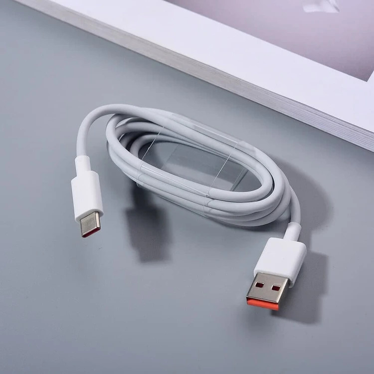 کابل شارژ سرکارتنی شیائومی 67 وات اورجینال توربوشارژ 6A