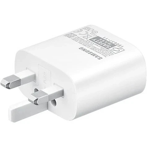 شارژر سامسونگ مدل EP-TA800 25W سه پین اصل+کابل هدیه 2 سر تایپ سی+یک سال گارانتی شرکتی