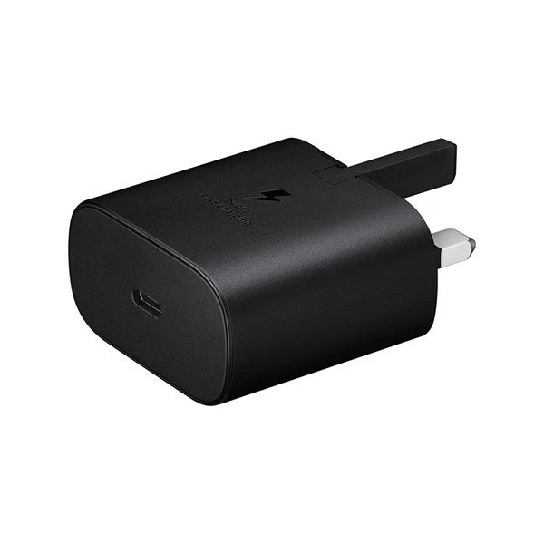 شارژر اصلی 25w سه پین سامسونگ اورجینال +کابل اصل