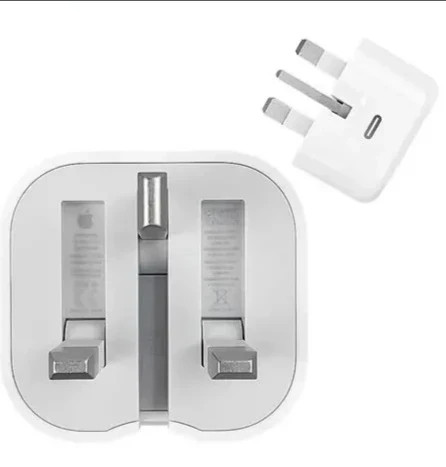 شارژر اپل 20 وات سه پین همراه کابل اصل+گارانتی شرکتی طلایی یک ساله+محافظ کابل هدیه