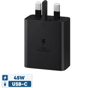 شارژر سامسونگ مدل EP-T4511 45W سه پین اصل+یک سال گارانتی شرکتی طلایی