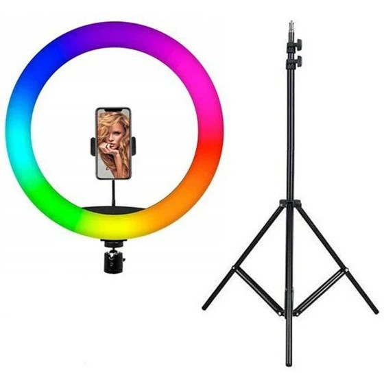 رینگ لایت 3D-Rgb-26 همراه سه پایه دومتری