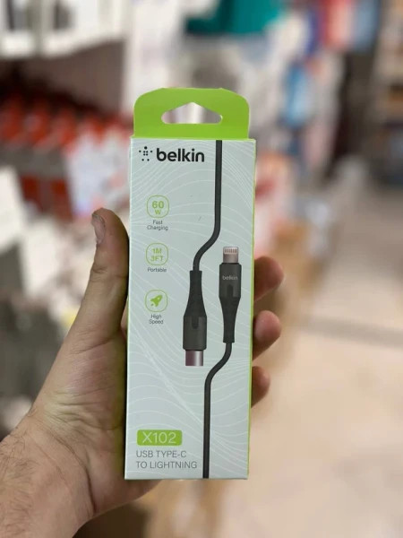 کابل شارژ اورجینال BELKIN بلکین PD مناسب ایفون 11 تا 14