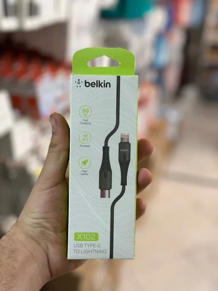 کابل شارژ اورجینال BELKIN بلکین PD مناسب ایفون 11 تا 14