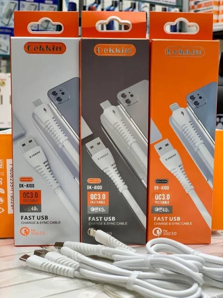 کابل شارژ USB به تایپ سی دکین DEKKIN مدل DK-A100