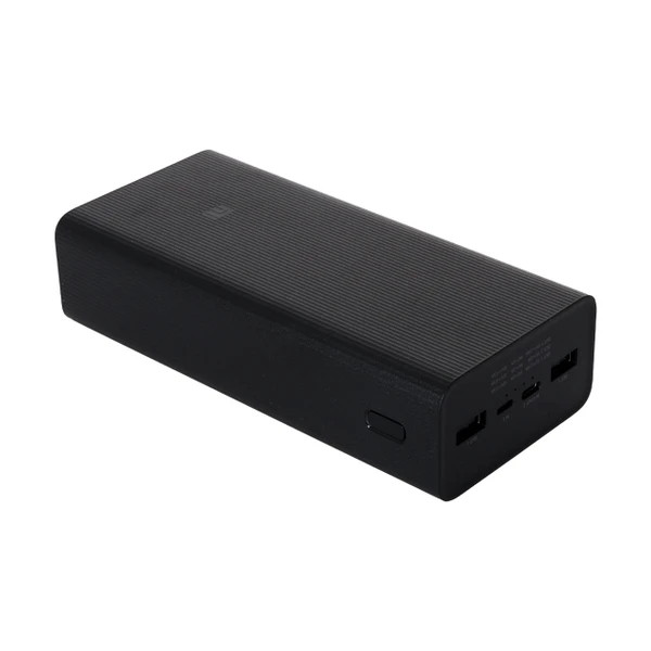 پاوربانک شیائومی نسخه گلوبال اصل مدل Mi PB3018ZM ظرفیت 30000 میلی آمپر +(رنگ مشکی کبریتی)+ شش ماه گارانتی شرکتی