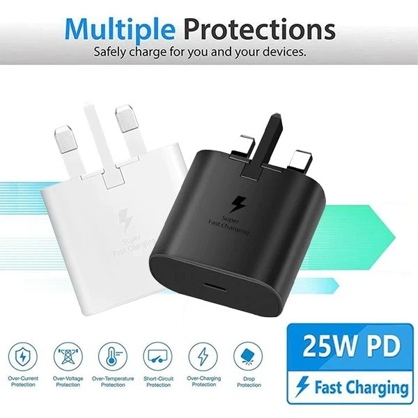 شارژر سامسونگ اصلی {مناسب A07} مدل EP-T2510 25W سه پین اصل{یک سال گارانتی شرکتی }