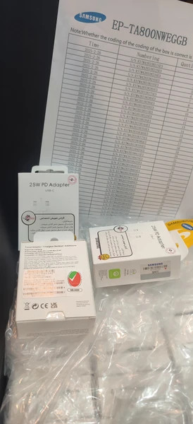 شارژر شارژر سامسونگ اصلی {مناسب A26} مدل EP-T2510 25W سه پین اصل{یک سال گارانتی شرکتی }