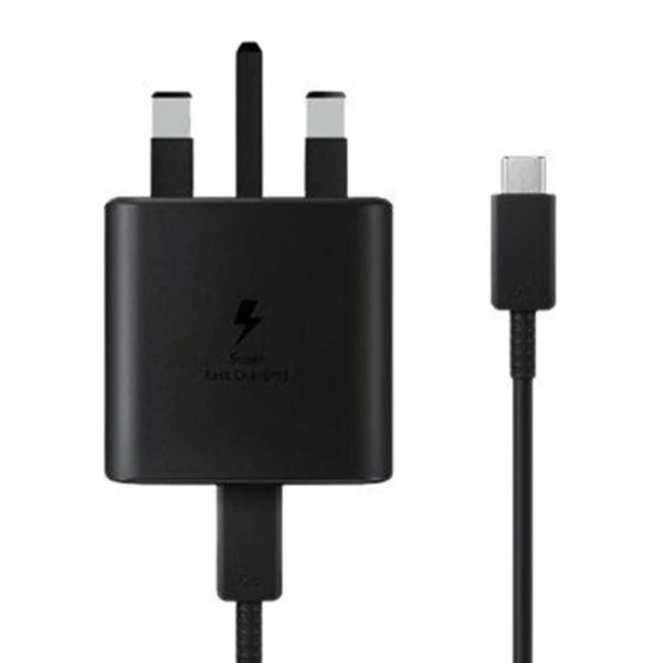 شارژر سامسونگ{مناسب a56} مدل EP-T4510 45W سه پین همراه کابل اصل+گارانتی شرکتی طلایی