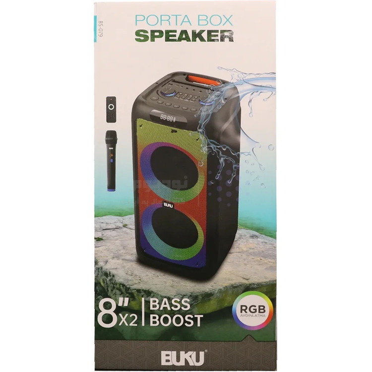 اسپیکر بی سیم BUKU مدل BS-079 - مشکی - MMS