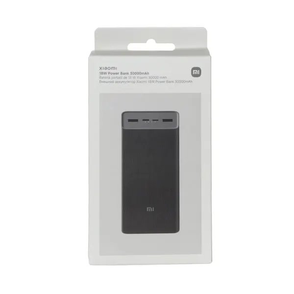 پاوربانک شیائومی مدل PB3018ZM ظرفیت 30000 اصل+گارانتی 1 ساله+هدیه(کابل میکرو فست )