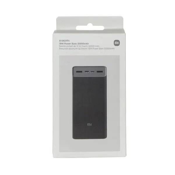 پاوربانک شیائومی مدل PB3018ZM ظرفیت 30000 اصل+گارانتی 1 ساله+هدیه(کابل میکرو فست )