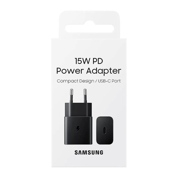 شارژر سامسونگ اورجینال مدل EP-T1510 توان 15 وات دو پین همراه کابل اصل