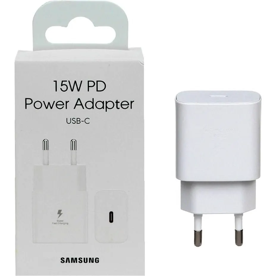 شارژر سامسونگ اورجینال مدل EP-T1510 توان 15 وات دو پین همراه کابل اصل