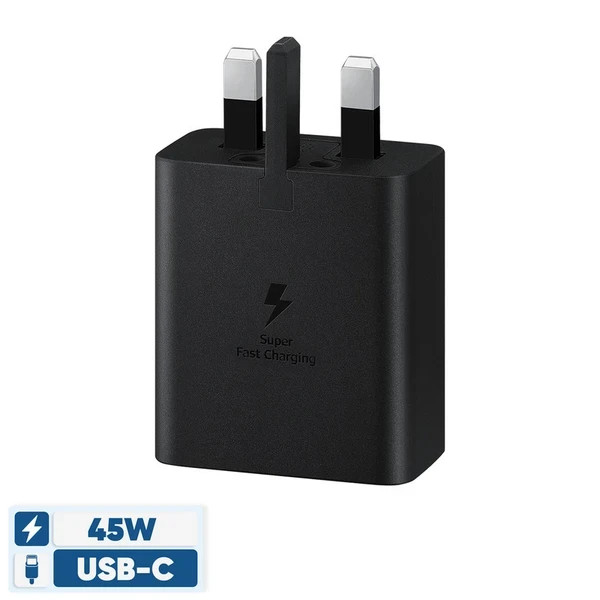 شارژر سامسونگ مدل EP-T4511 توان 45 وات سه پین همراه کابل اصل+گارانتی شرکتی