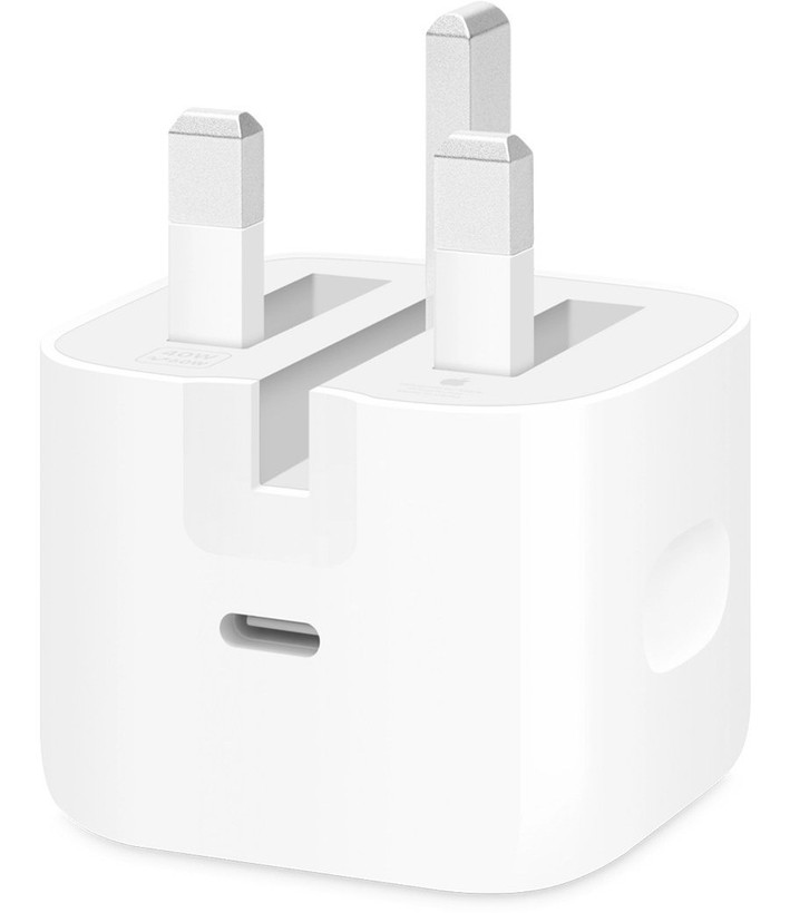 شارژر اپل توان 40 وات سه پین{اصلی 100 درصد }گارانتی شرکتی