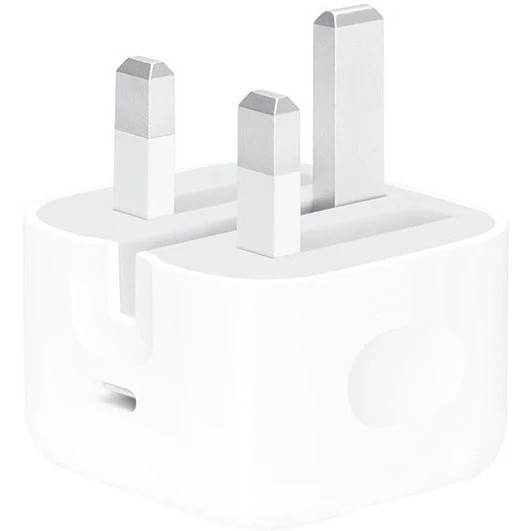 شارژر اپل 20 وات سه پین همراه کابل اصل{مناسب ایفون های 11 الی 16 پرومکس}+محافظ کابل هدیه