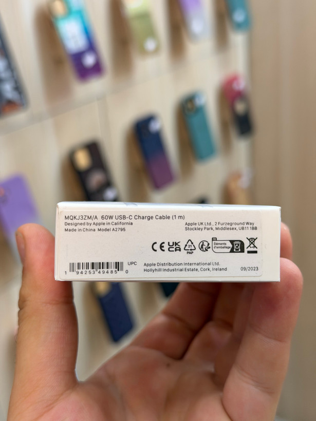کابل شارژر اپل {مناسب 15 الی 15 پرو مکس }تایپ سی به لایتنینگ اصل+گارانتی شرکتی یک ساله