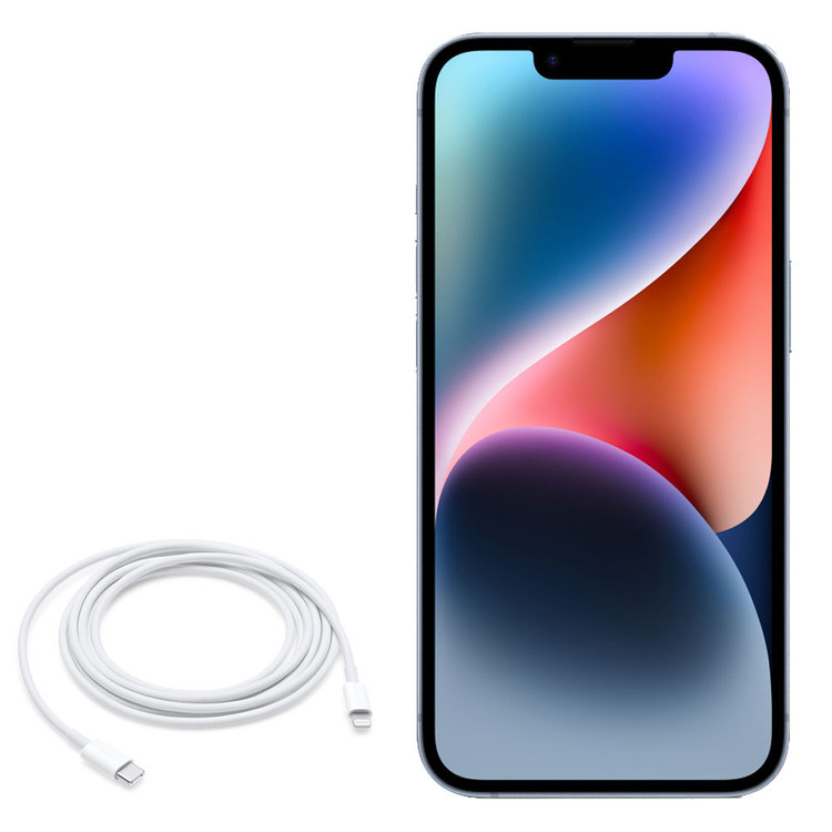 کابل شارژ آیفون 13 نرمال iphone 13 (اصلی اپل استور)+یک سال گارانتی طلایی