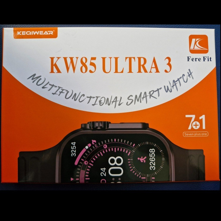 ساعت هوشمند کیوکر مدل KW85 Ultra3 با ۷ بند