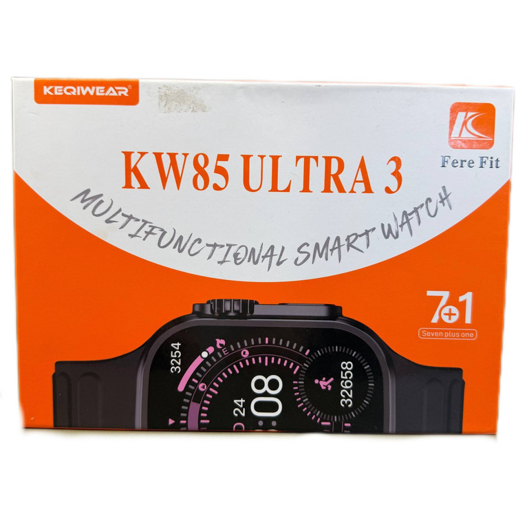 ساعت هوشمند کیوکر مدل KW85 Ultra3 با ۷ بند