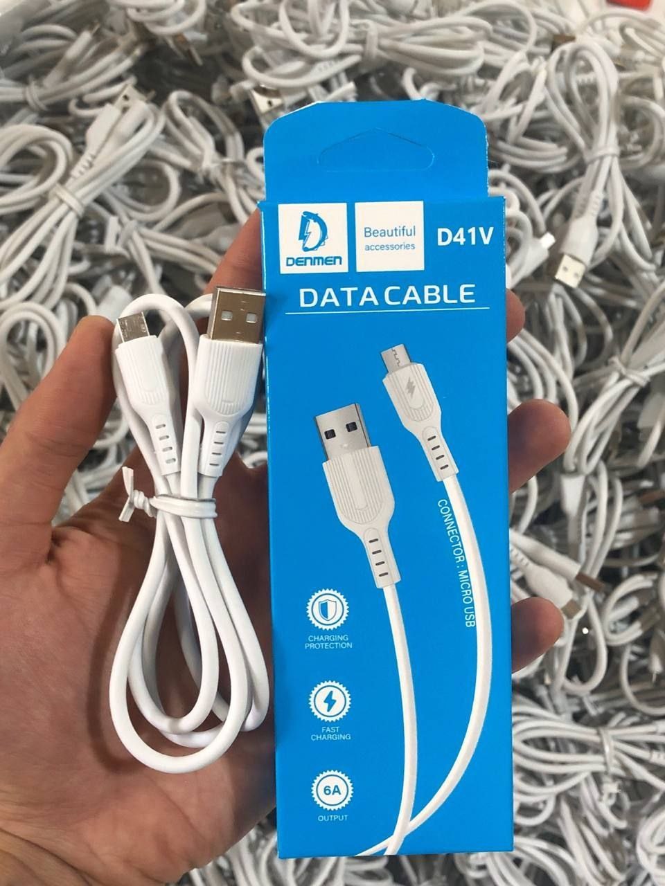 کابل شارژ اورجینال DENMEN مدل D41 میکرو