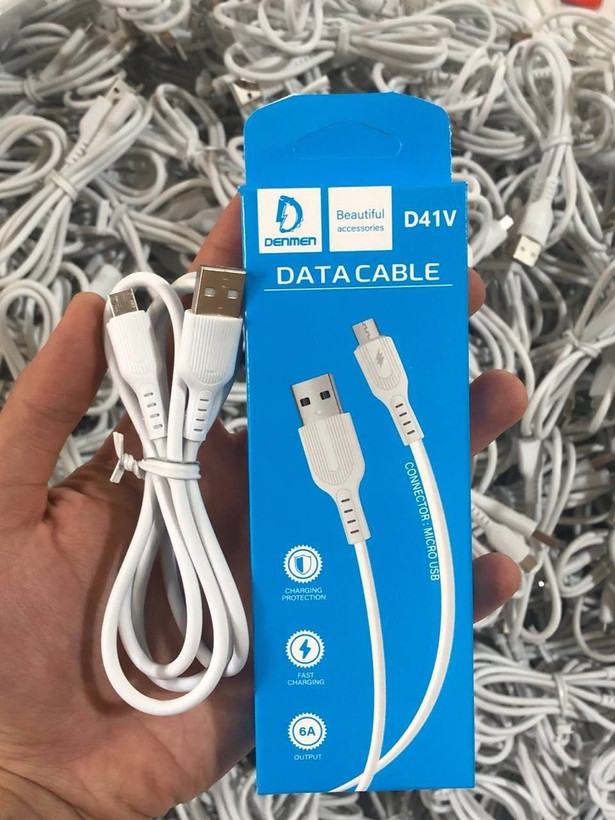 کابل شارژ اندروید اورجینال DENMEN مدل D41 میکرو