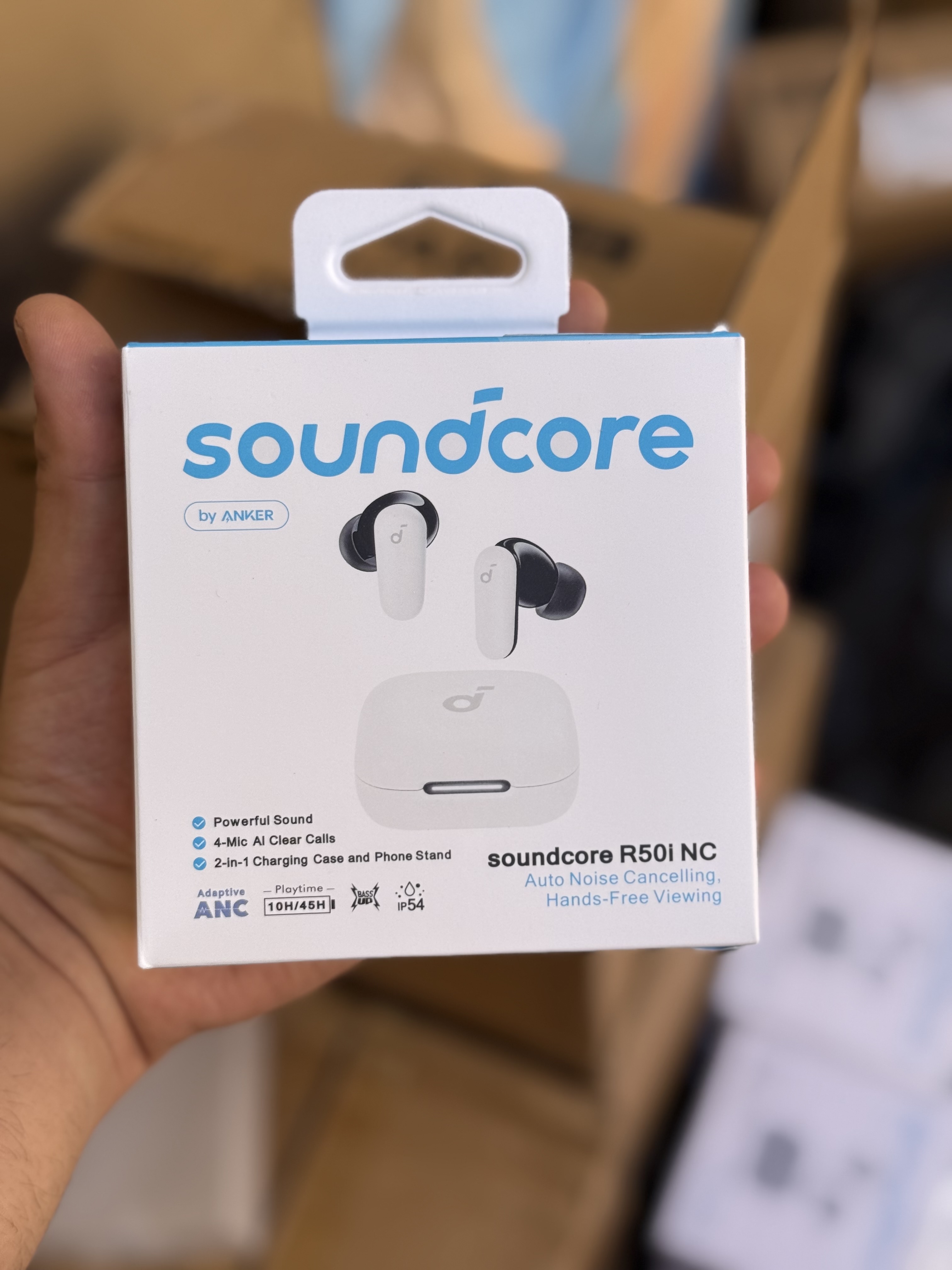 ایرپاد بلوتوثی انکر مدل R50i NC با حذف نویز فعال (قابلیت اتصال به Soundcore ندارد) *رنگ سفید * تخفیف ویژه