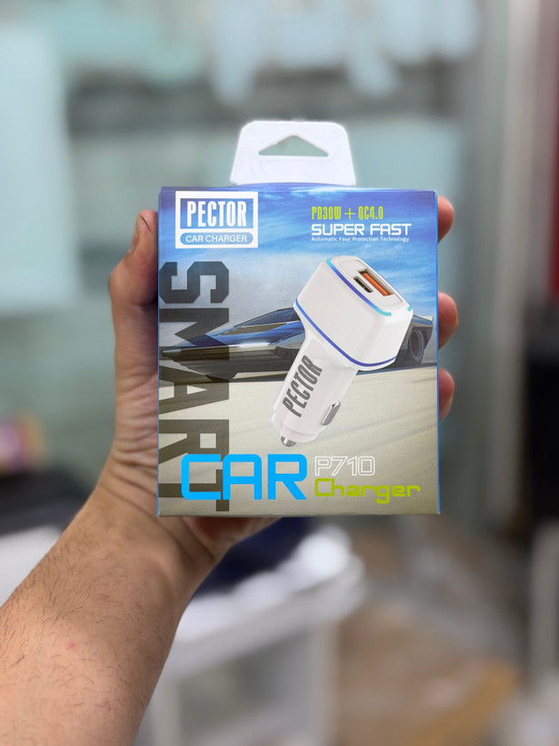 فندکی ماشین اورجینال پکتور PECTOR دو پورت 55W مدل P710*کیفیت عالی *