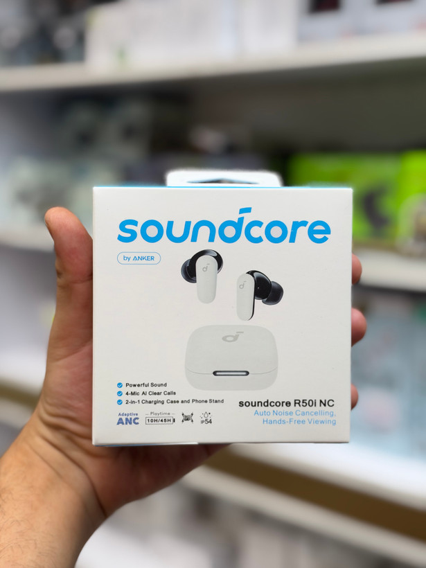 ایرپاد بلوتوثی انکر مدل R50i NC با حذف نویز فعال (قابلیت اتصال به Soundcore ندارد)*قیمت ویژه*رنگ سفید