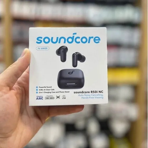 ایرپاد بلوتوثی انکر مدل R50i NC با حذف نویز فعال (قابلیت اتصال به Soundcore ندارد)*قیمت ویژه*رنگ سفید(گارانتی شرکتی