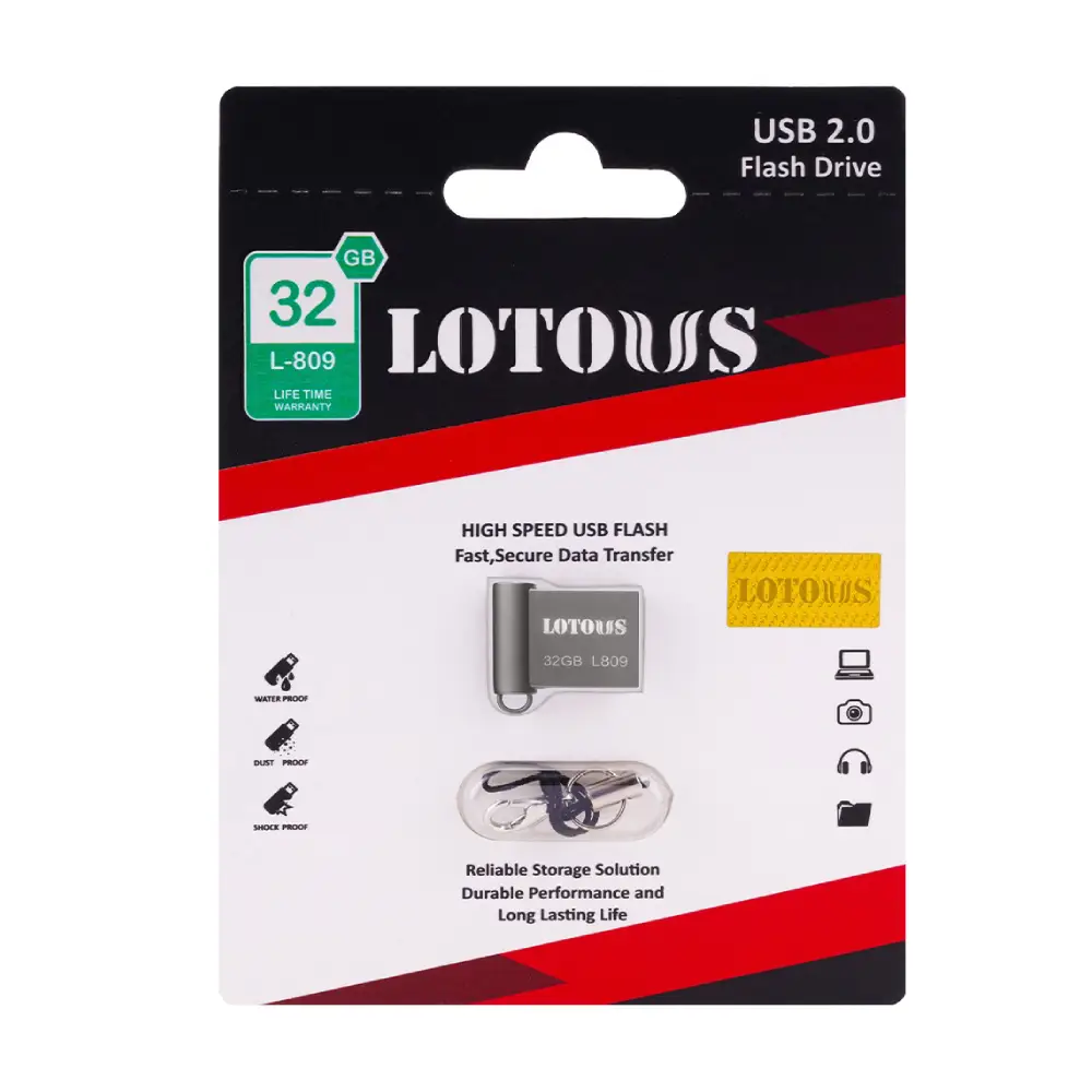 فلش مموری لوتوس مدل L809 USB 2.0 ظرفیت 32 گیگابایت{گارانتی دار}